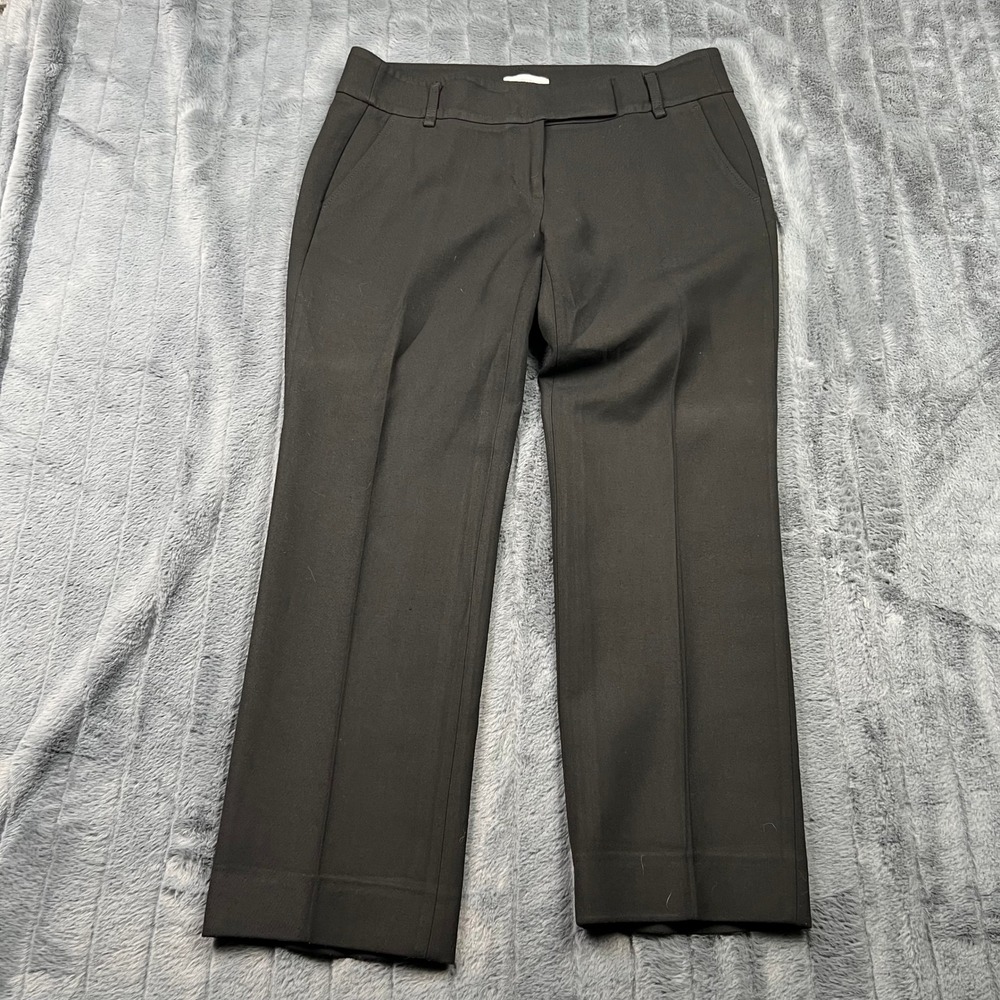 Ann Taylor LOFT Marisa Fit Black Straight Leg Dress Pants Trousers Womens Size 8